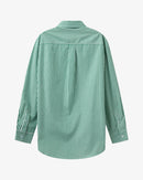 H2O R&D Rønne Pyjamas Shirt L/S Pants 7040 Green/White