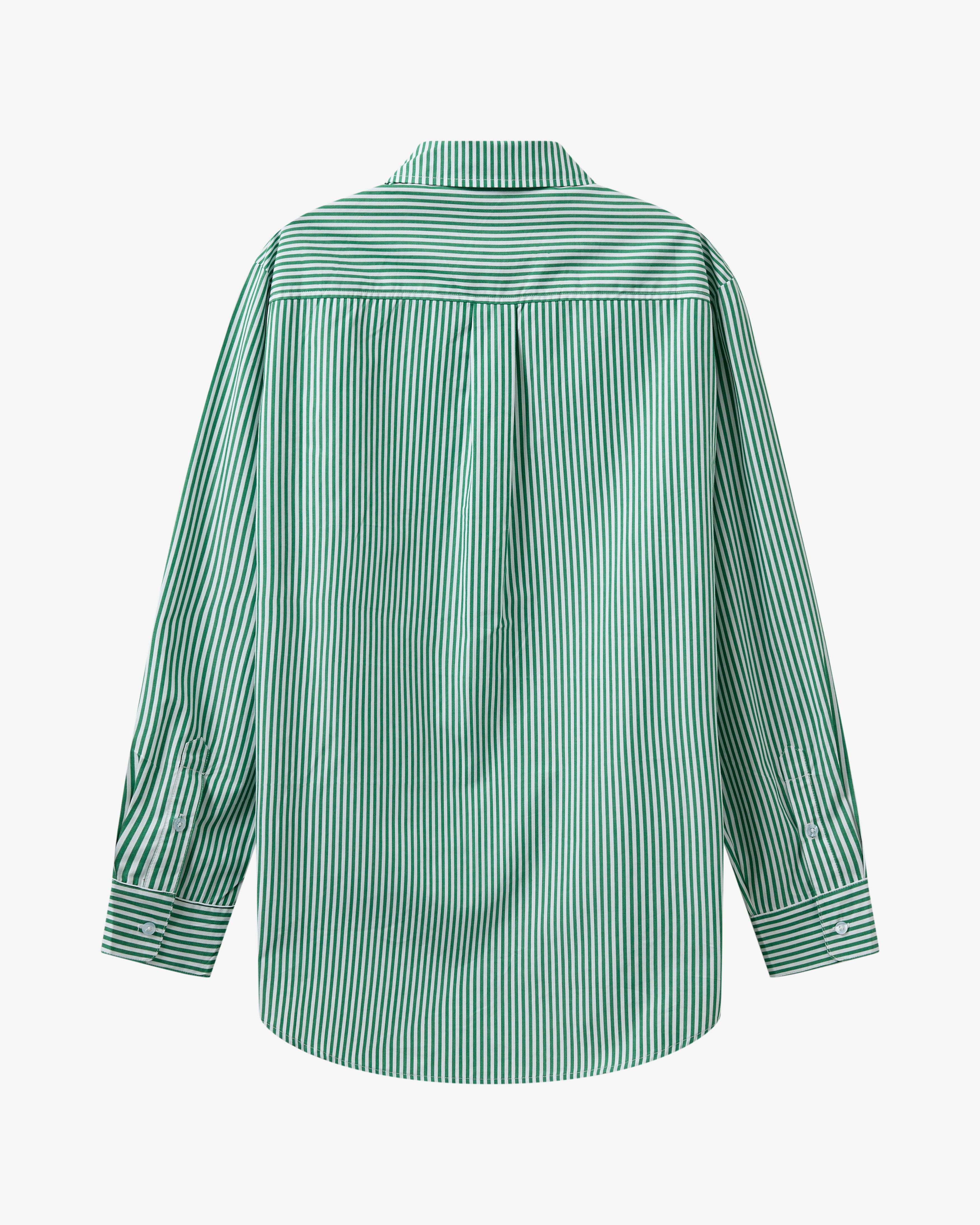Rønne Pyjamas Shirt L/S - Green/White