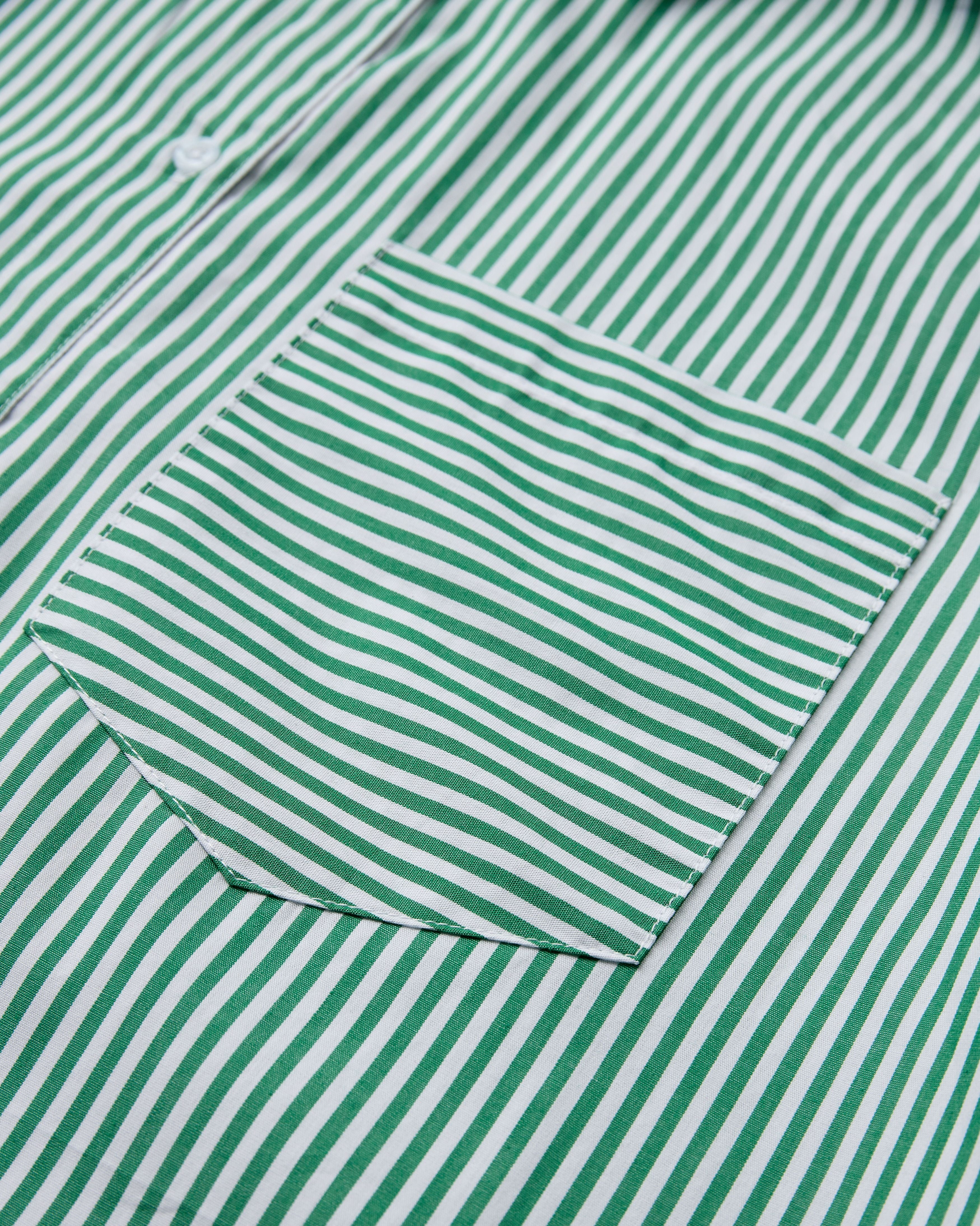 H2O R&D Rønne Pyjamas Shirt L/S Pants 7040 Green/White