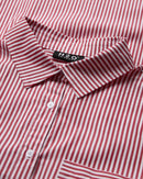 H2O R&D Rønne Pyjamas Shirt L/S Pants 7290 Red/White