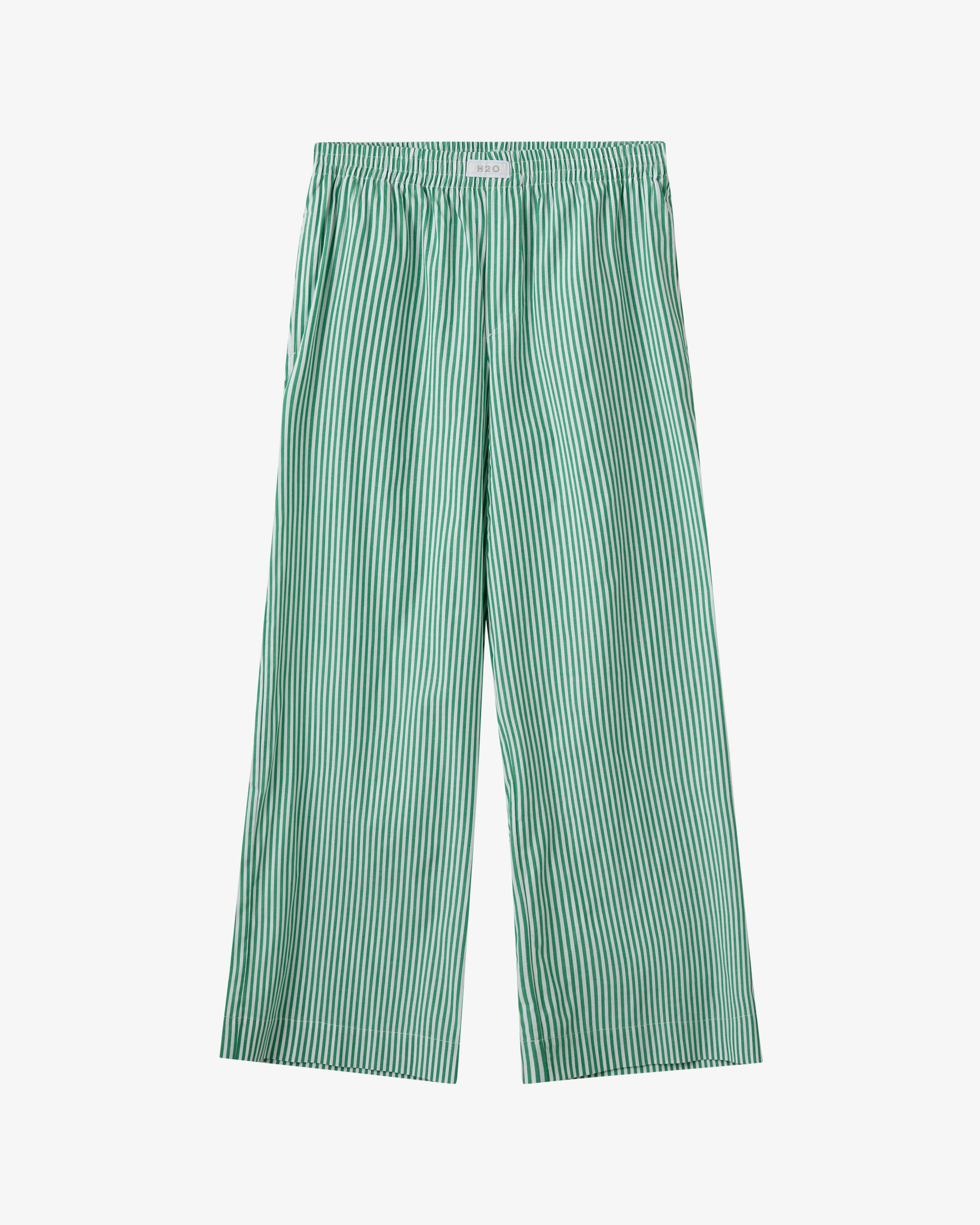 Rønne Pyjamas Pants - Green/White