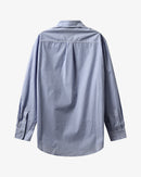 H2O R&D Rønne Pyjamas Shirt L/S Pants 7760 Blue/White Stripe