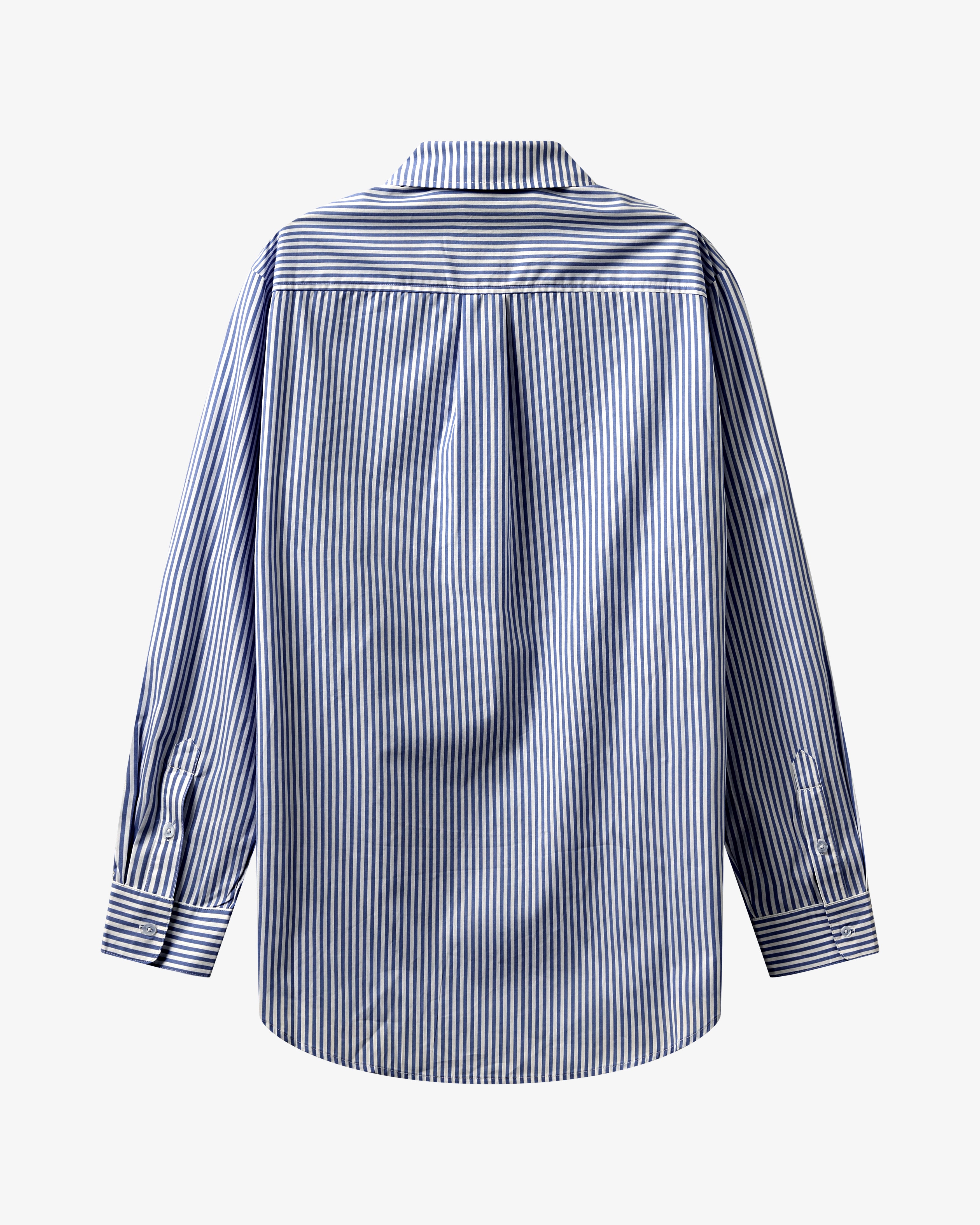Rønne Pyjamas Shirt L/S - Blue/White Stripe