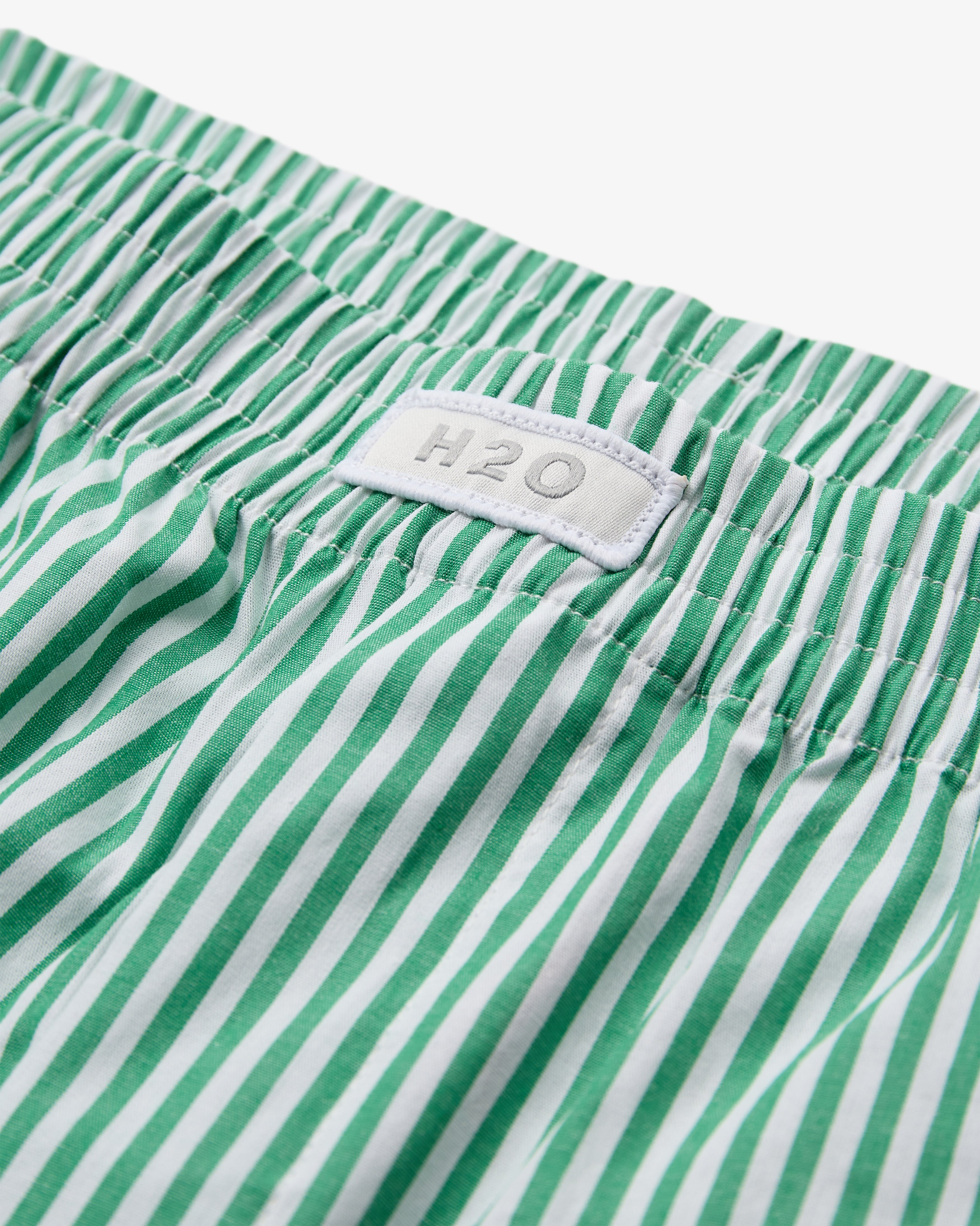 H2O R&D Rønne Pyjamas Shorts Shorts 7040 Green/White