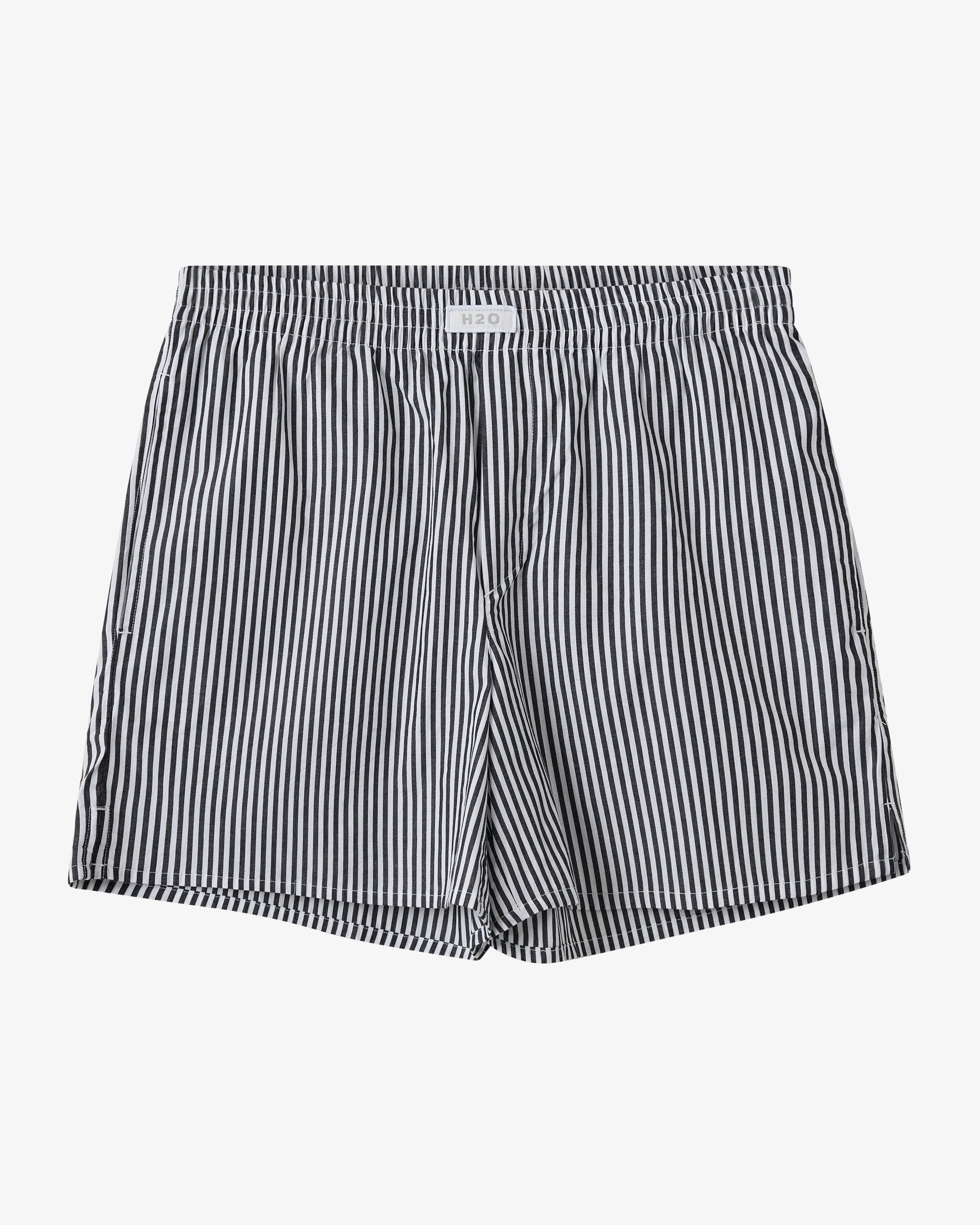 Rønne Pajamas Shorts - Black/White Stripe