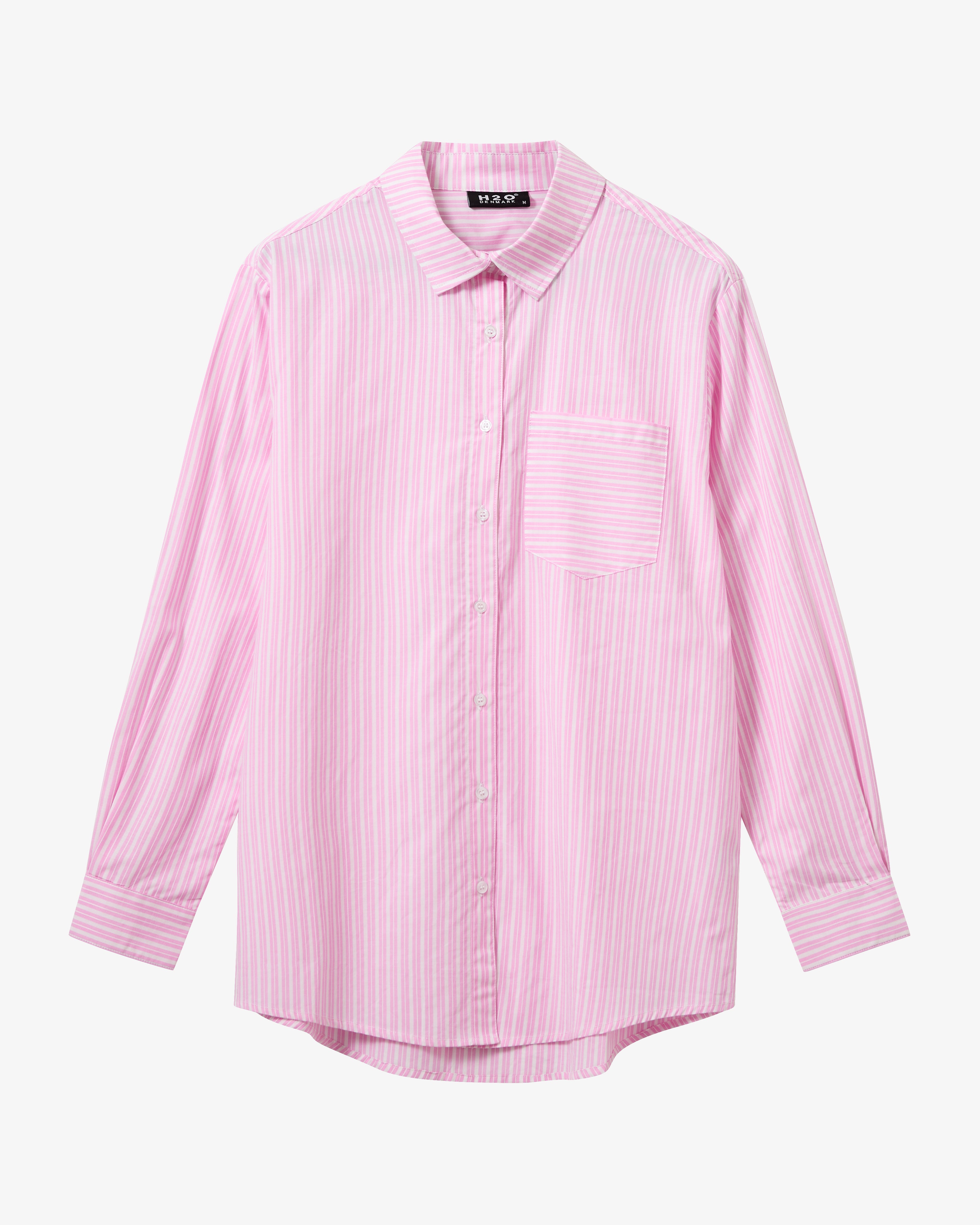 Rønne Pyjamas Skjorte - Pink/White