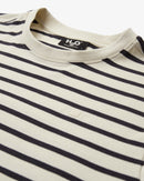 H2O Basic Skagen Striped T-shirt M T-Shirt 7096 Cream White/Navy