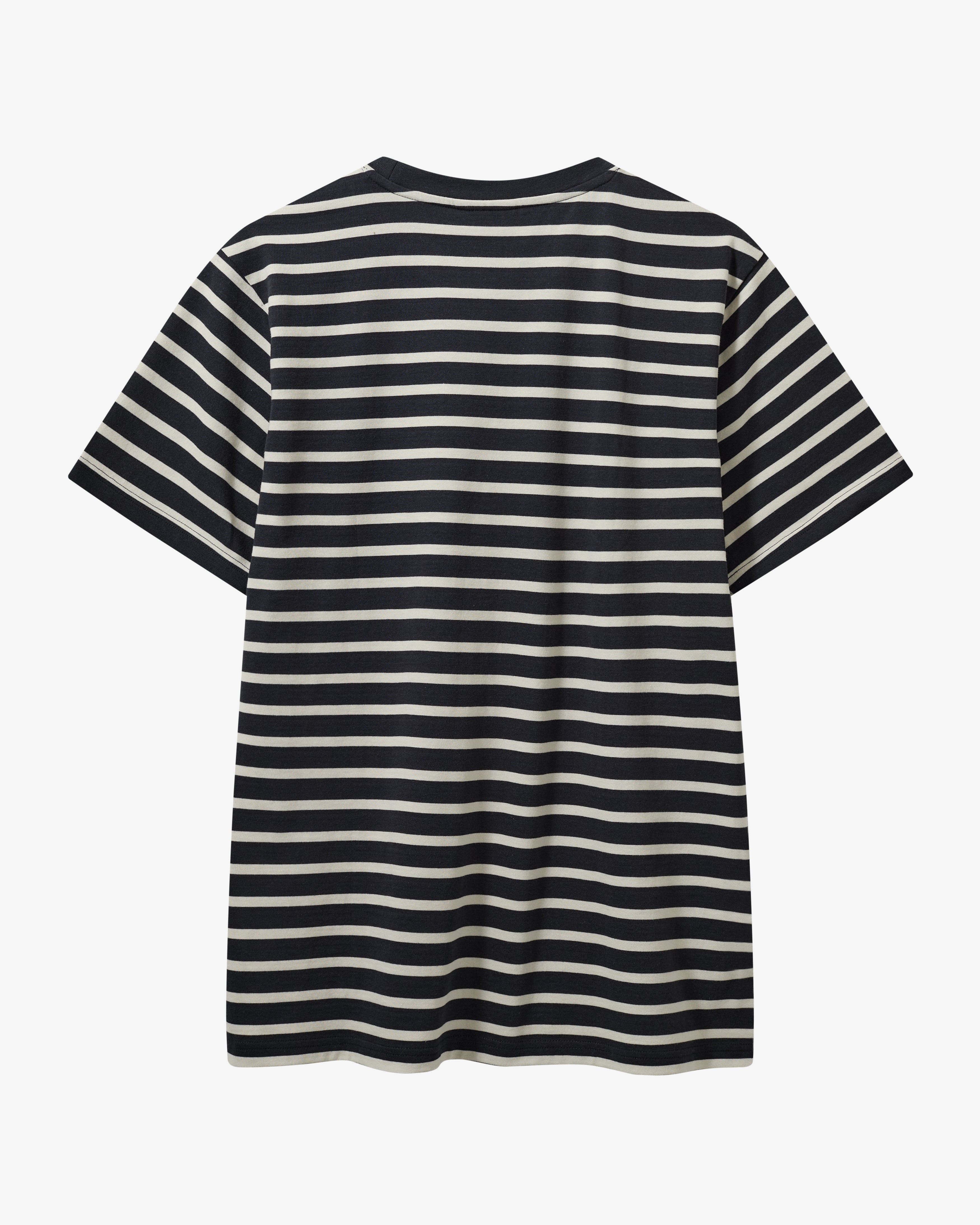 Skagen Striped T-shirt M - Navy/Cream White