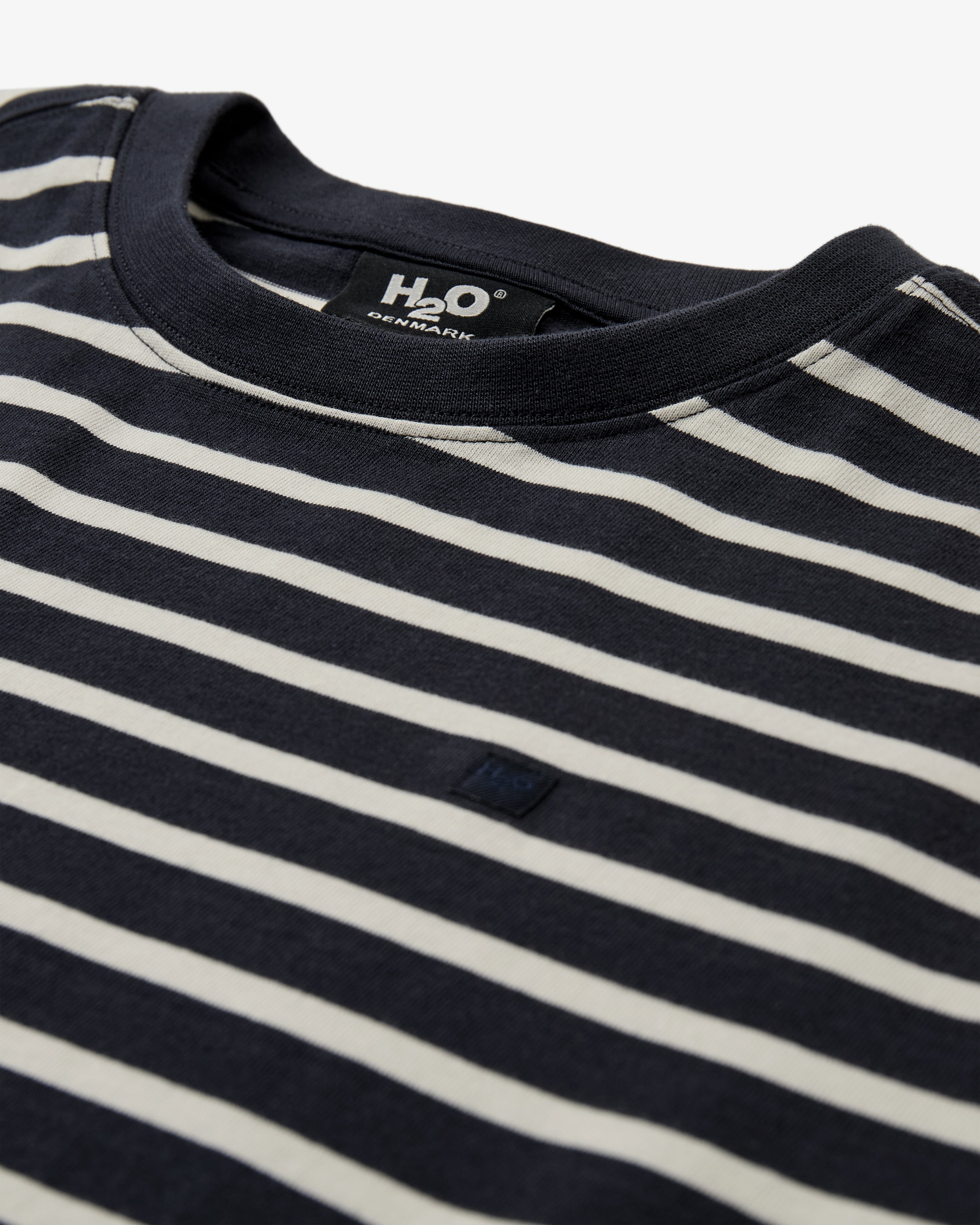 H2O Basic Skagen Striped T-shirt M T-Shirt 7097 Navy/Cream White