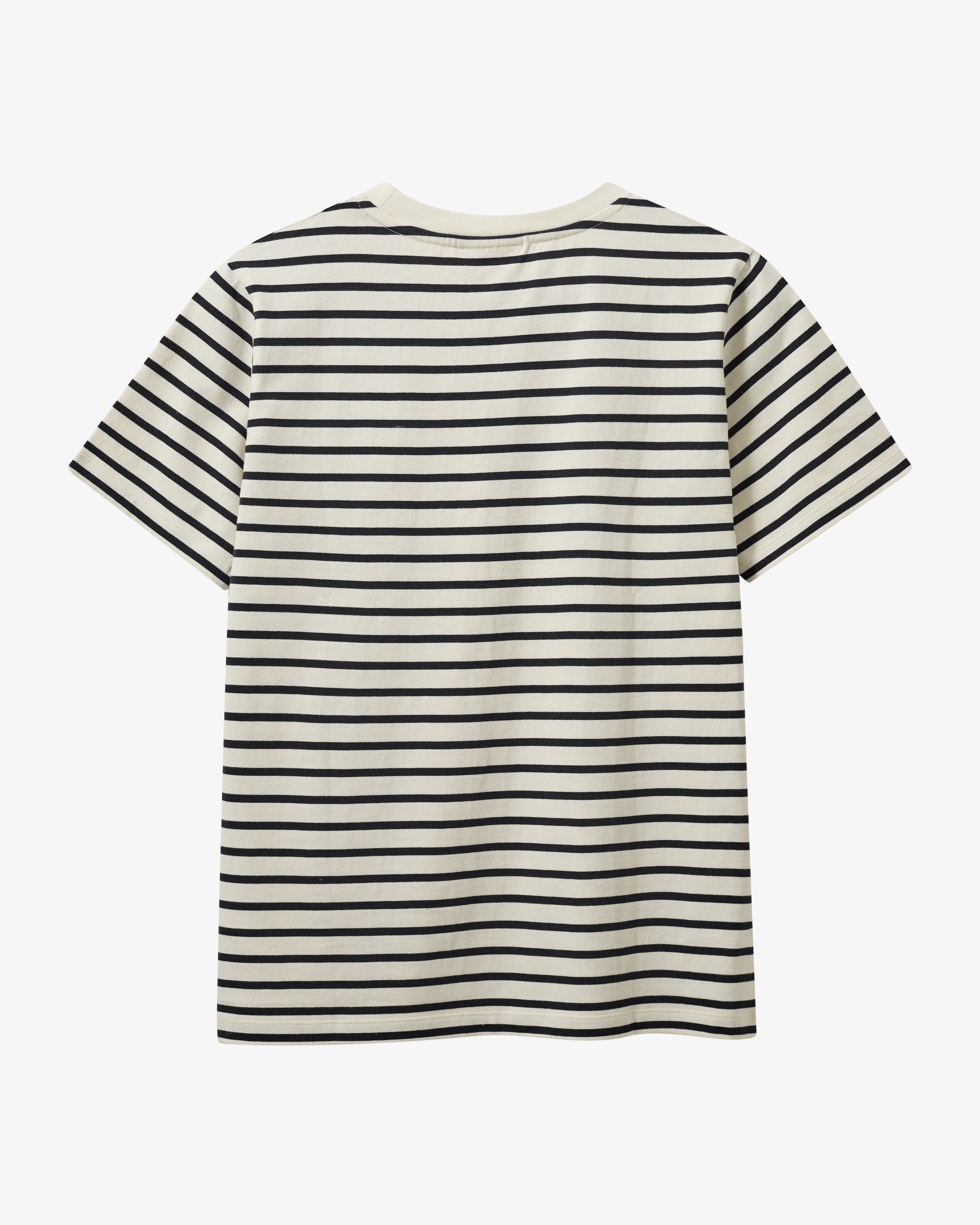 Skagen Striped T-shirt W - Cream White/Navy
