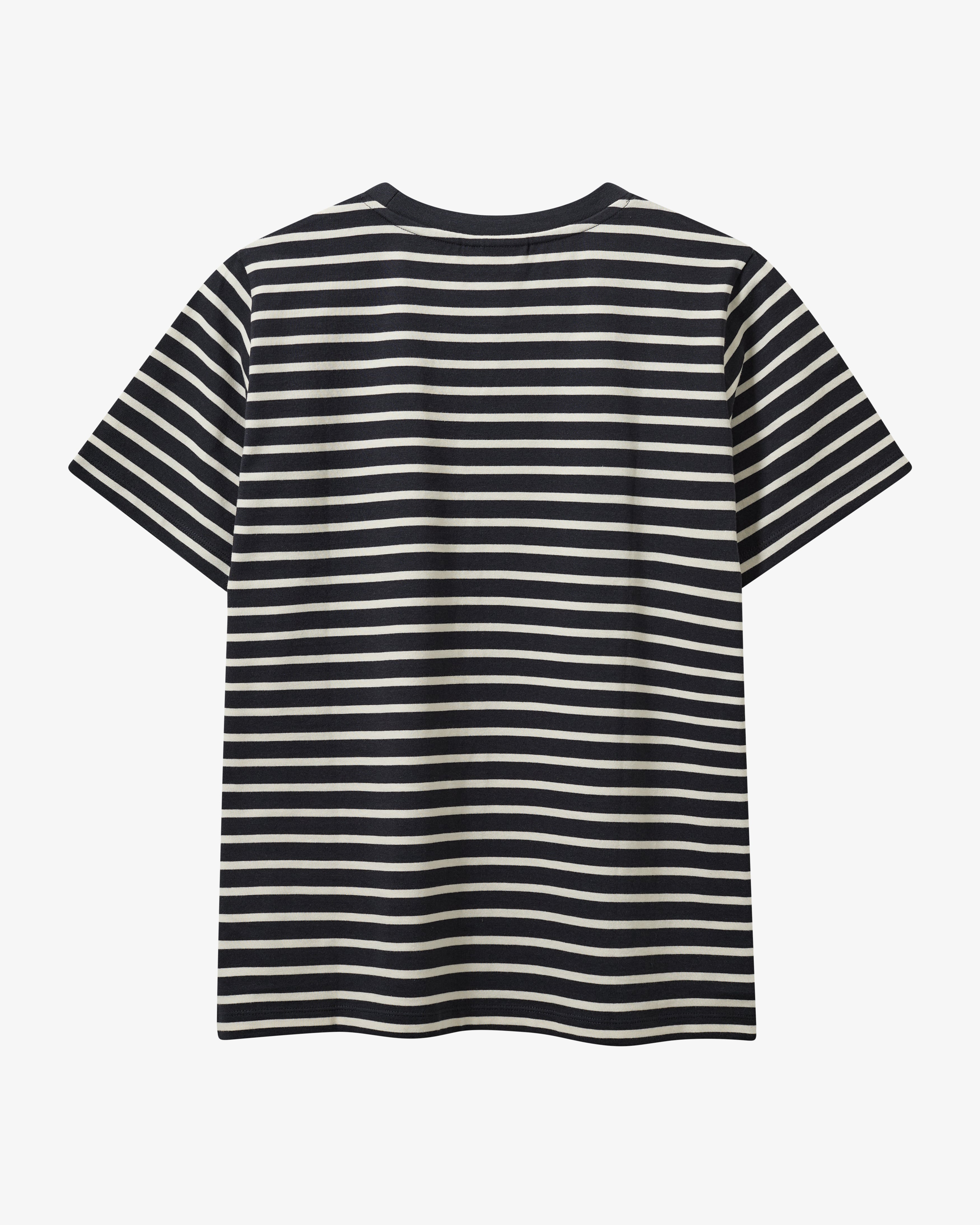 Skagen Striped T-shirt W - Navy/Cream White