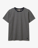 H2O Basic Skagen Striped T-shirt W T-Shirt 7097 Navy/Cream White