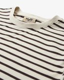 H2O Basic Skagen Striped T-shirt W T-Shirt 7098 Cream White/Brown