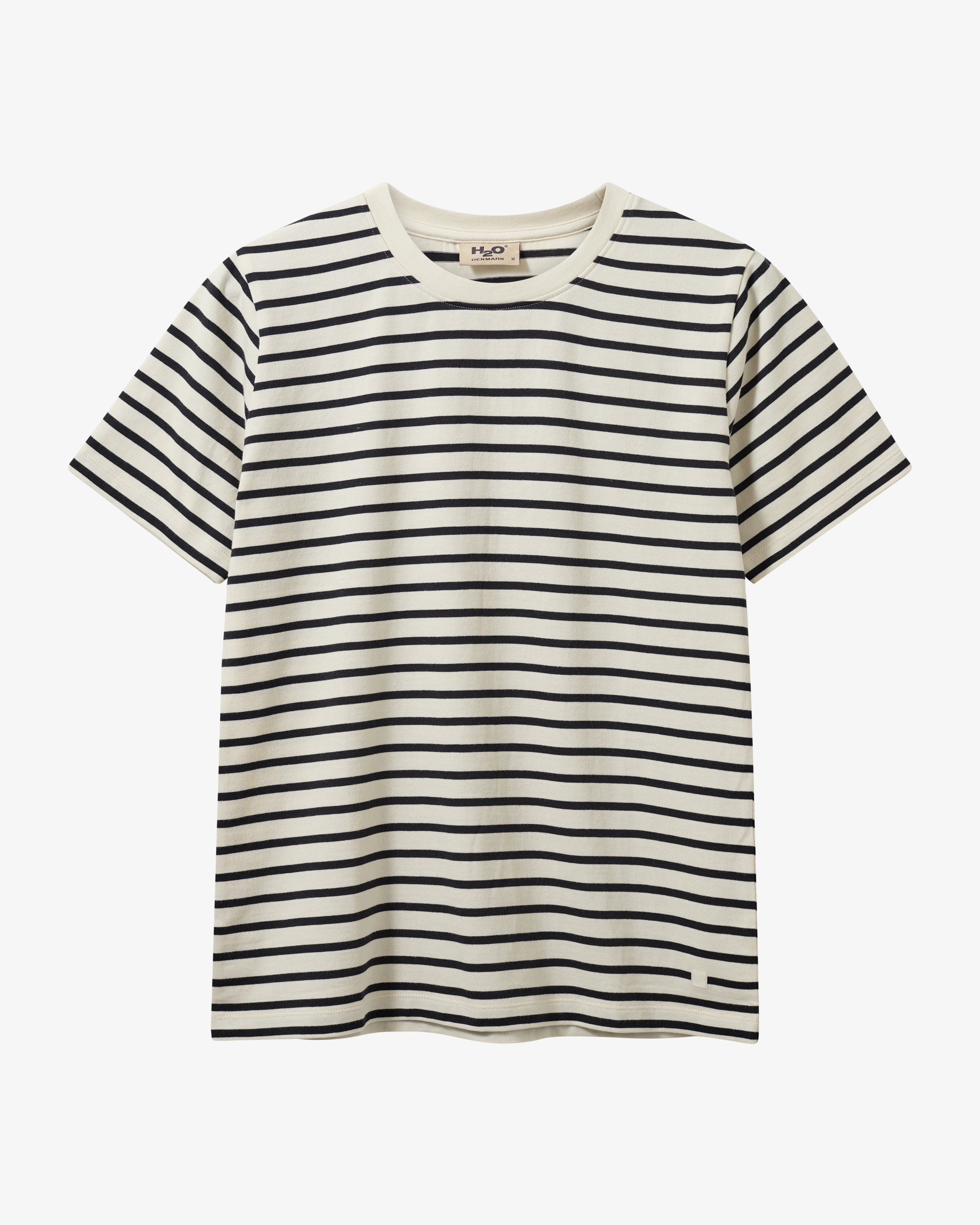Skagen Striped T-shirt W - Cream White/Brown