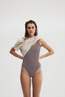 H2O Basic Stripe Badedragt Swim Wear 2000 Red