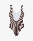 H2O Basic Stripe Badedragt Swim Wear 3551 Bark