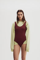 H2O Basic Tornø Badedragt Swim Wear 3053 Posy Green