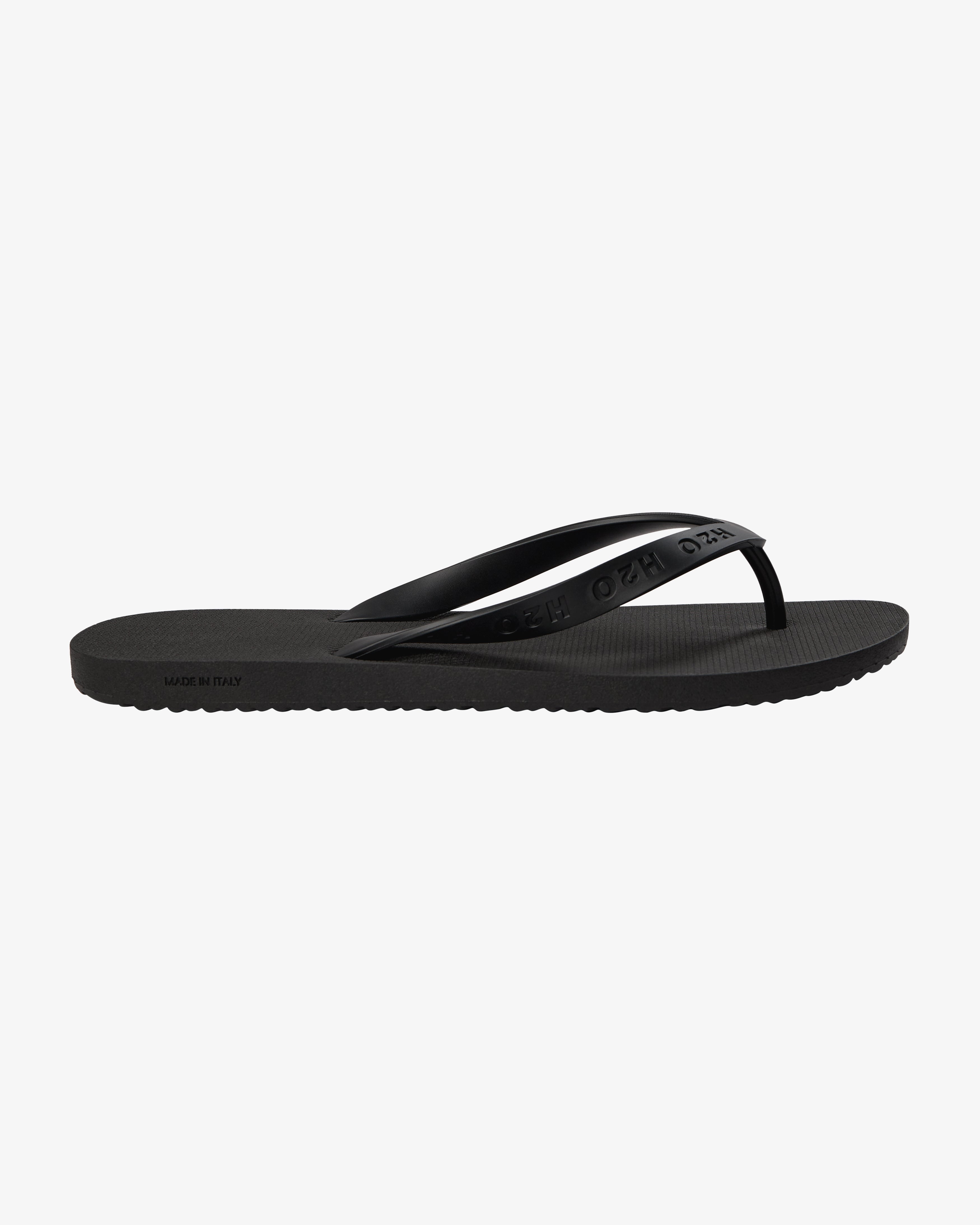 Black heeled flip flops on sale