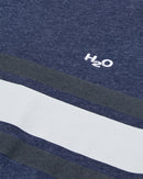 H2O Basic Gilleleje T-shirt T-Shirt 9080 Navy Mel/Navy/White