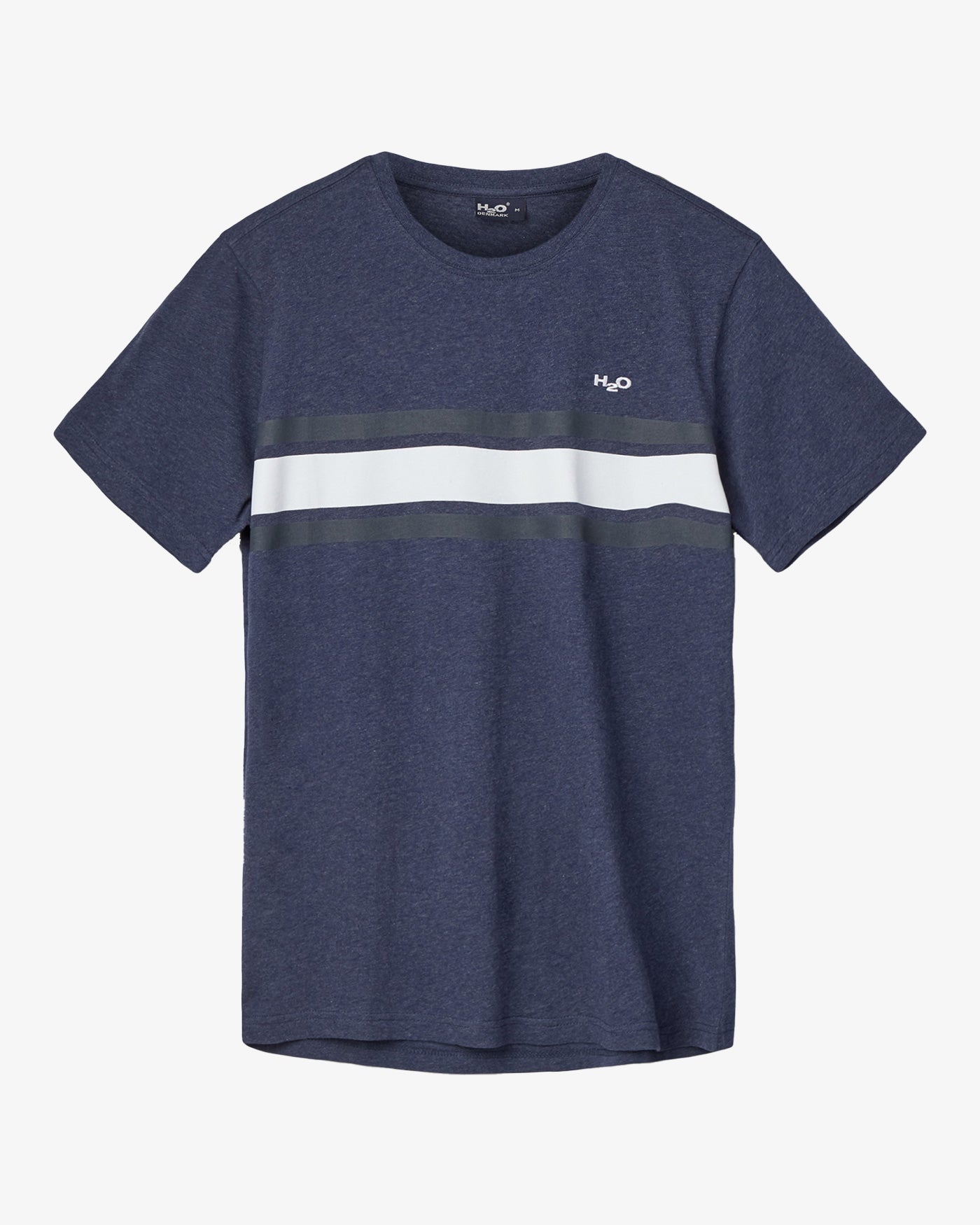 H2O Basic Gilleleje T-shirt T-Shirt 9080 Navy Mel/Navy/White