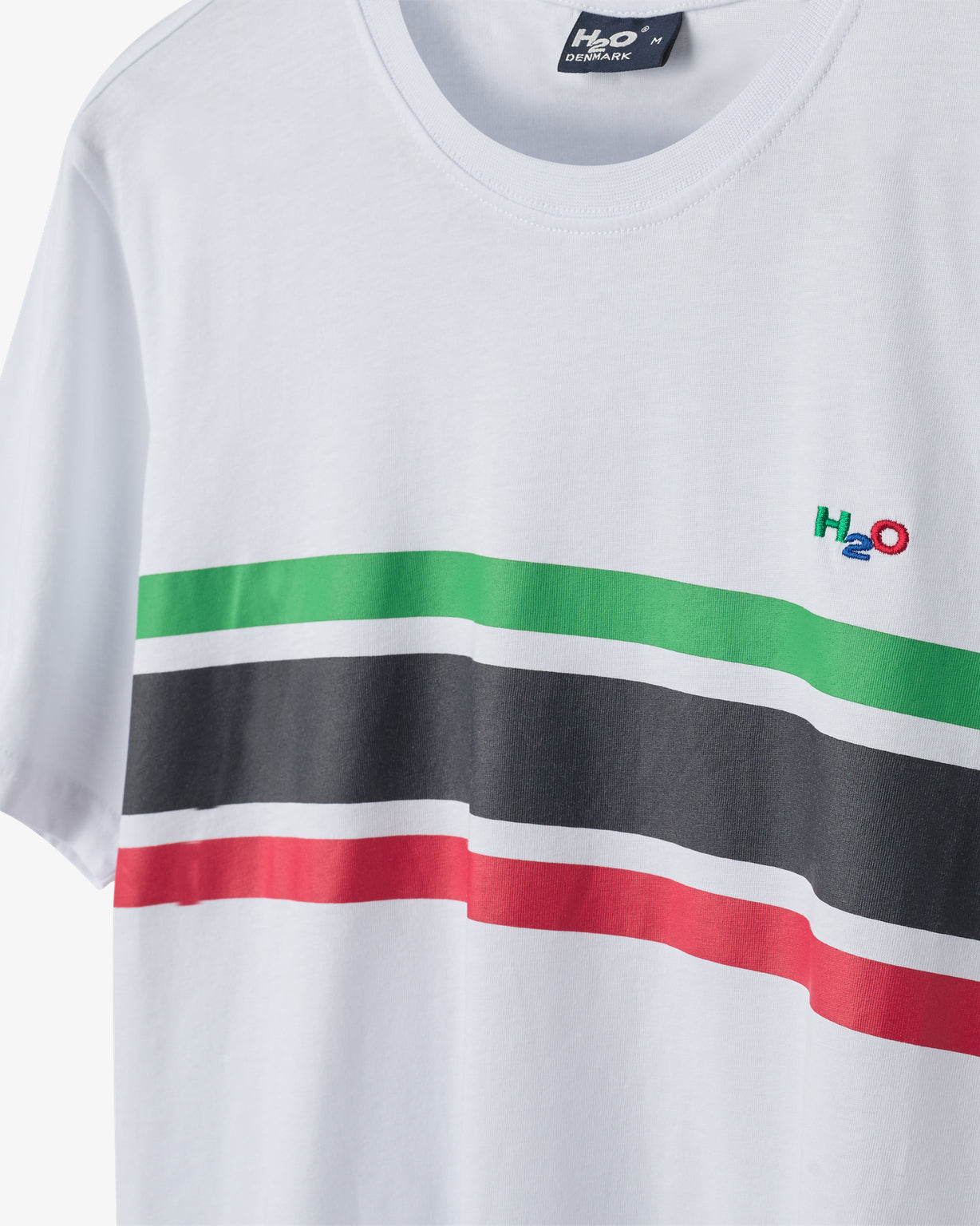 H2O Basic Gilleleje T-shirt T-Shirt 8470 White/Green/Red/Navy