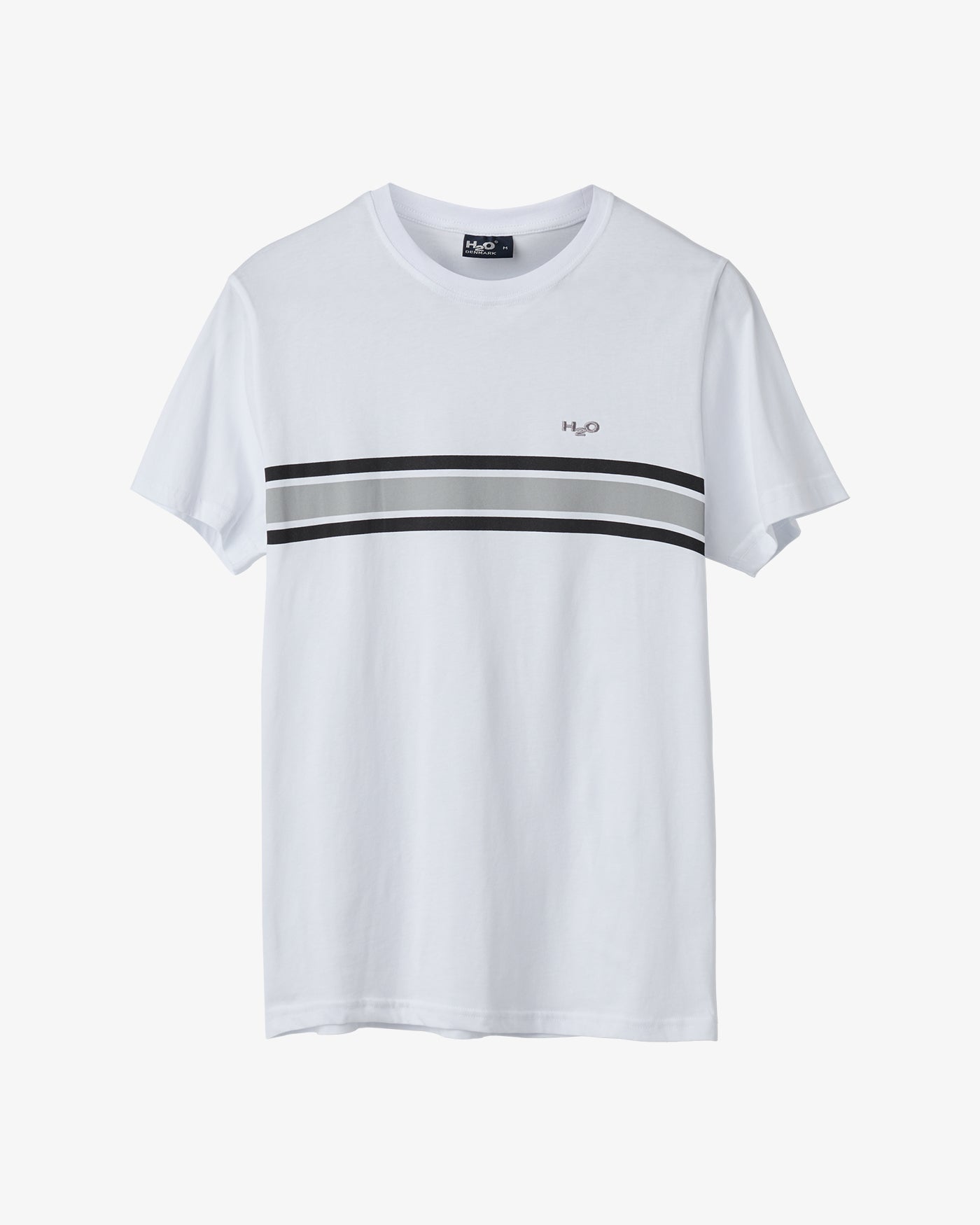 Gilleleje T-shirt Wmn - White/Black/Grey/Black