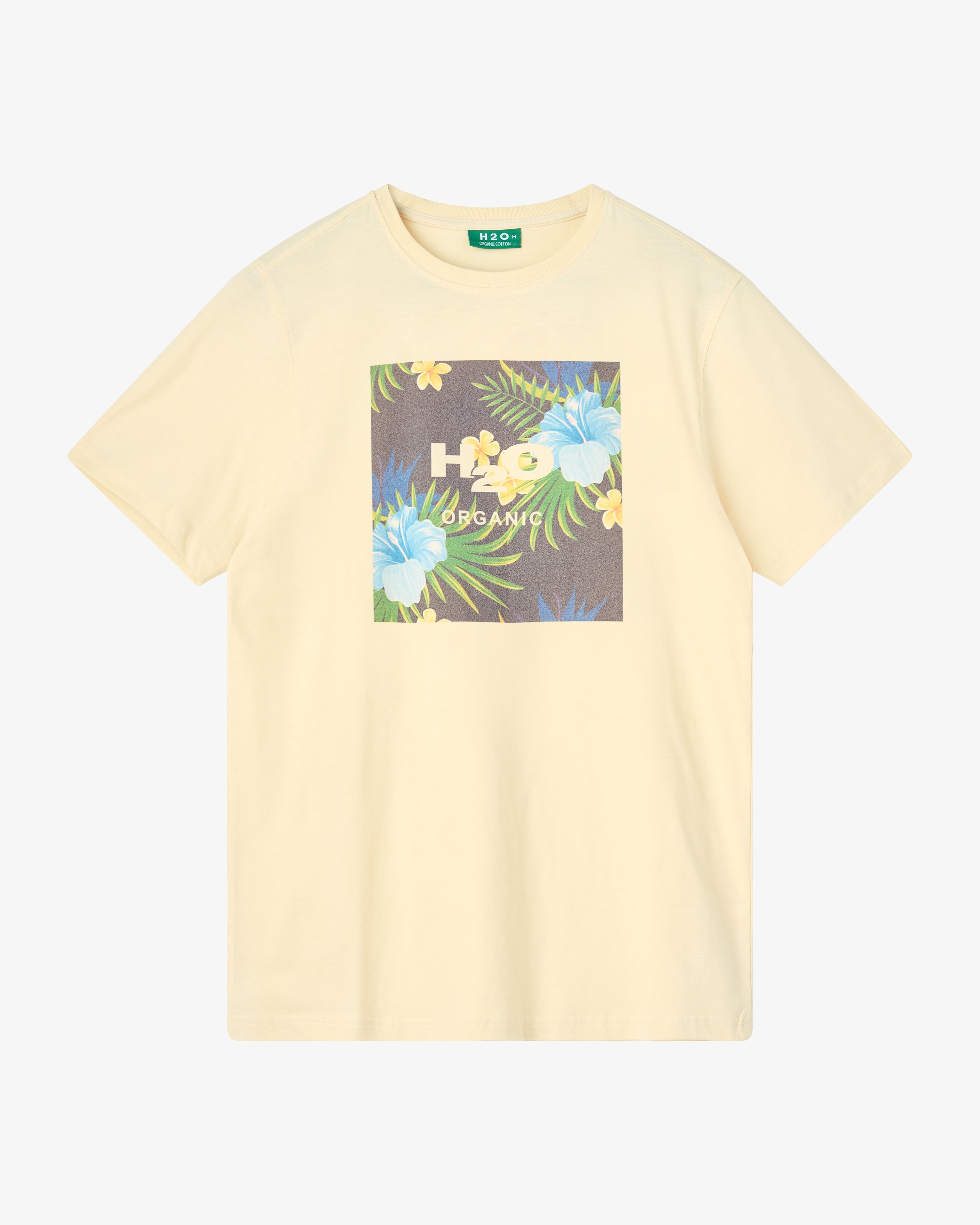 H2O Basic Key West Lyø Tee T-Shirt 5016 Pale Banana