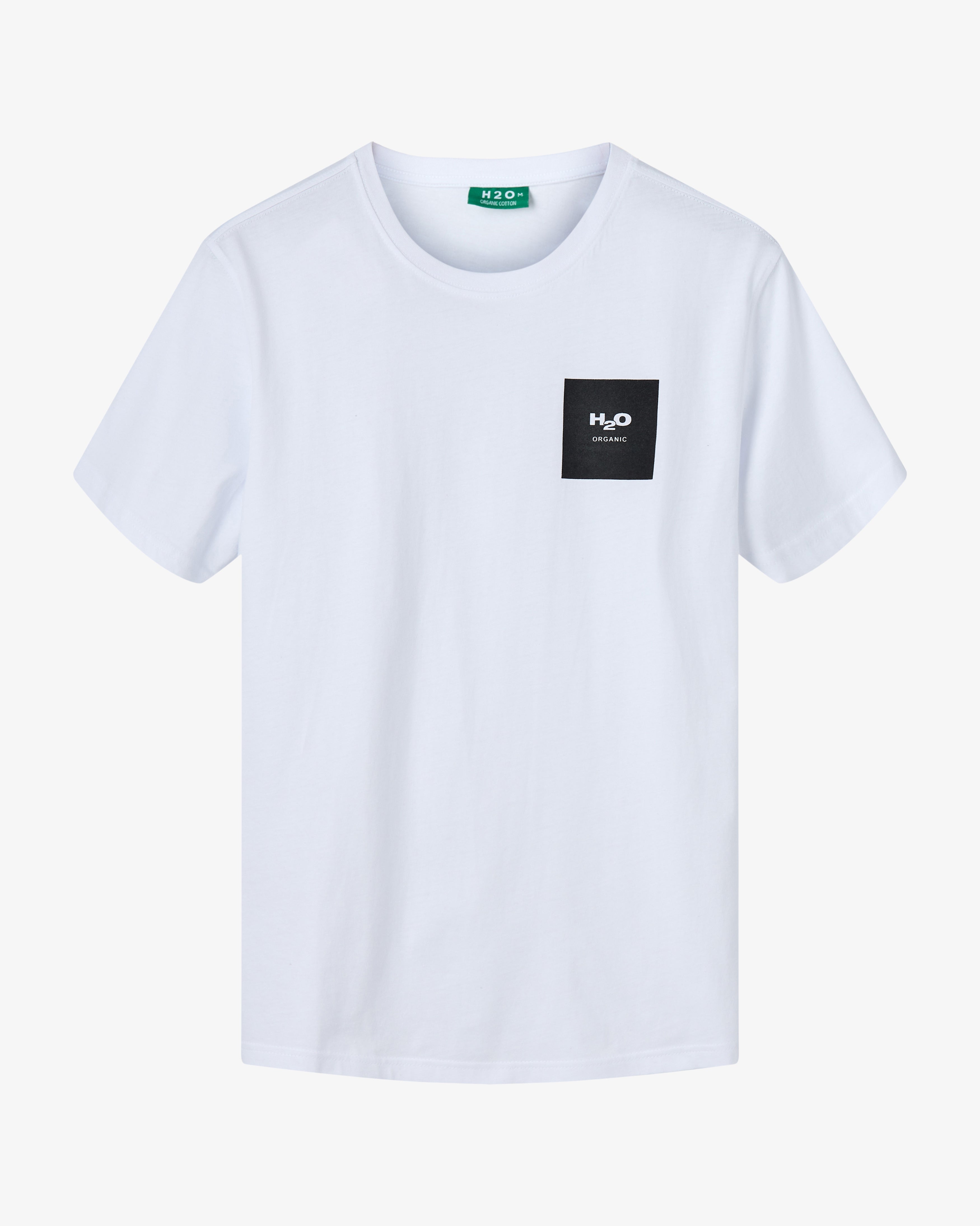 H2O Basic Lyø Organic T-shirt T-Shirt 1000 White