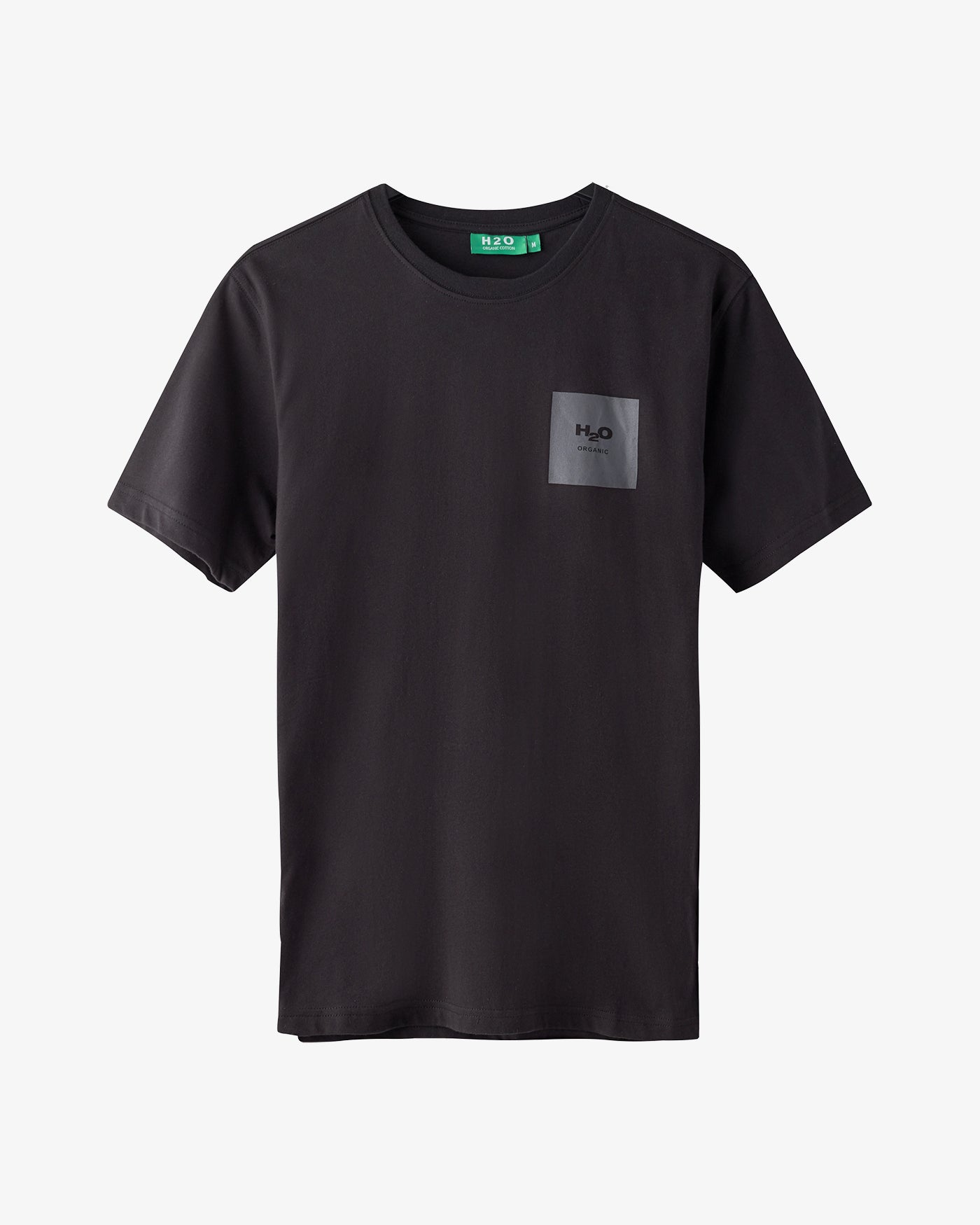 H2O Basic Lyø Organic T-shirt T-Shirt 8290 Black/Dark Grey