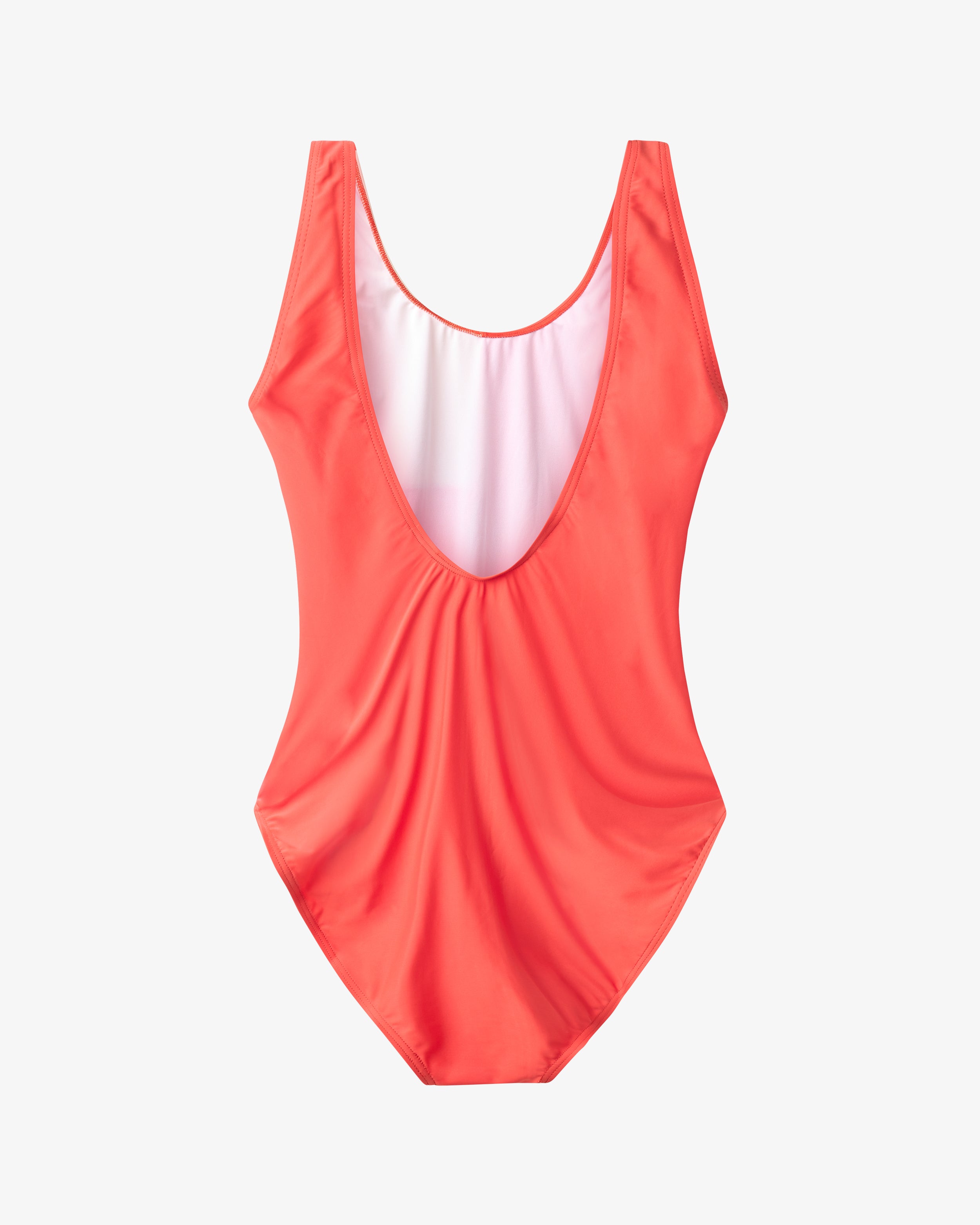 Møn Colorblock Swim Suit - Pumpkin/Light Peach