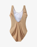 H2O Basic Møn Colorblock Swim Suit Swim Wear 7780 Oak/Black